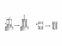 Comparison of isothermal expansion versus adiabatic free expansion