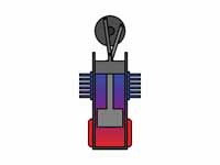 2. The heated gas increases its pressure and pushes the power piston along the cylinder. This is the power stroke.