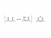 Intramolecular hydrogen bonding in acetylacetone helps stabilize the enol tautomer
