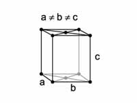 Orthorhombic base centered structure. Image by user DrBob