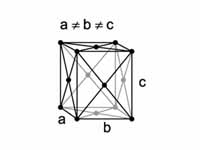 Orthorhombic face centered lattice structure
