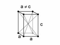 Tetragonal body centered lattice structure