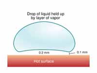 Leidenfrost droplet.png used in the Leidenfrost effect article.
